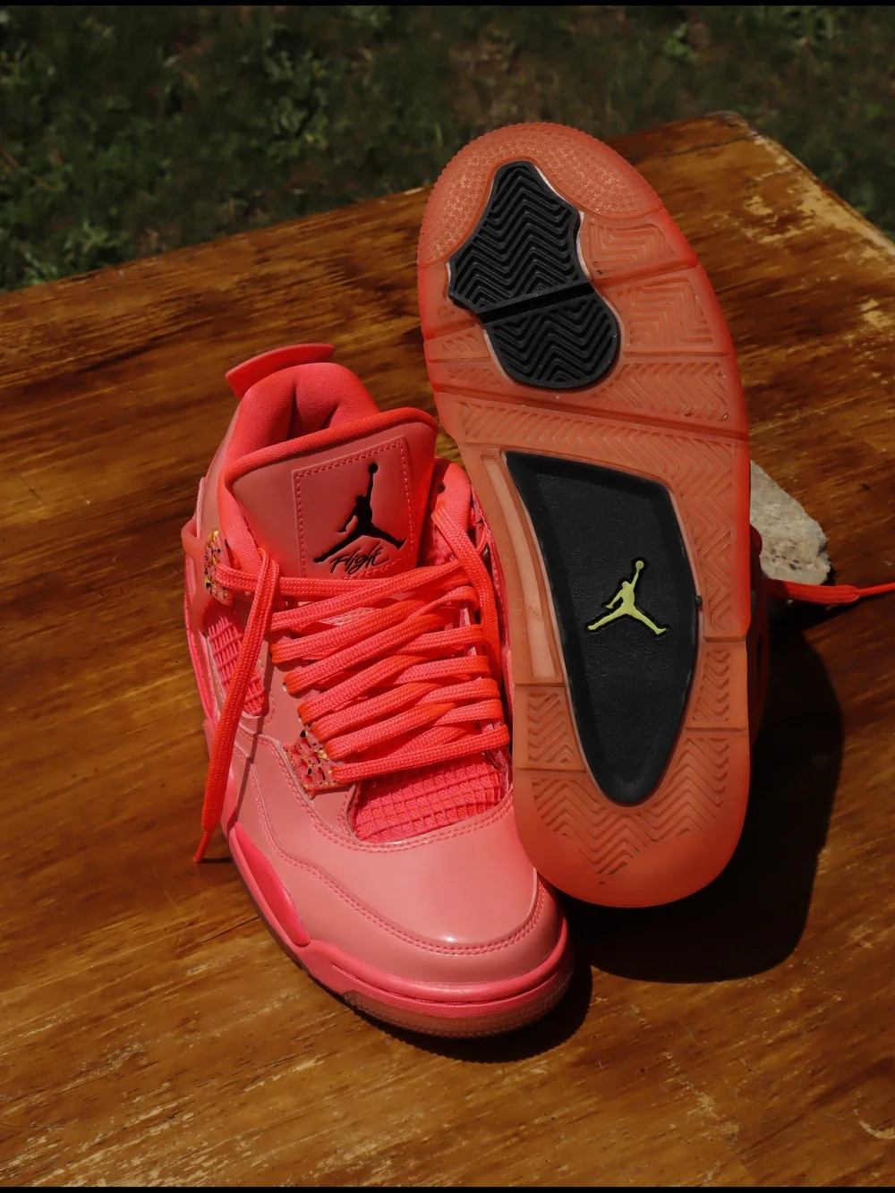 Jordan 4 Retro Hot Punch Pink Shoe W7.5 - Picture 9 of 10